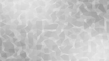 White color abstract low poly design wiggling complex geometrical looped background video