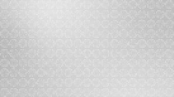 wit en zwart kleur circulaire dots vormen circulaire ontwerp patroon voor de helft toon meetkundig lus bekwaam achtergrond video