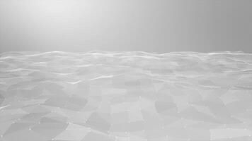 White color low poly design with lines and dots professional business looped background video