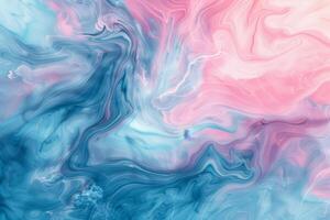 A painting of a blue and pink swirl with a blue and pink swirl in the middle photo