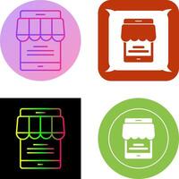 Online Store Icon Design vector