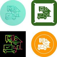 Package Receiving Icon Design vector