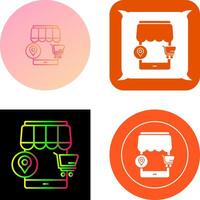 Pin Icon Design vector