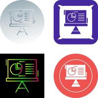 diseño de icono de gráfico circular vector