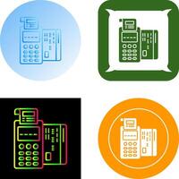 Pos Terminal Icon Design vector