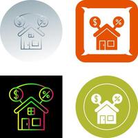 hipoteca icono diseño vector