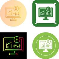 Stock Market Icon Design vector