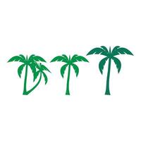 Palm tree summer logo template vector