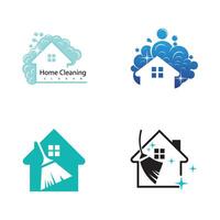 Cleaning logo template symbol design vector