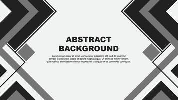 Abstract Grey Background Design Template. Abstract Banner Wallpaper Illustration. Grey Banner vector