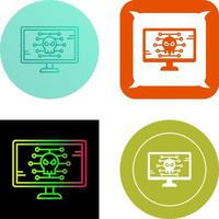 Malware Icon Design vector