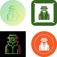 Spy Icon Design vector