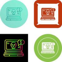 Online Fraud Icon Design vector