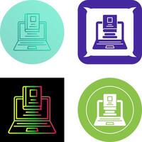 Laptop Icon Design vector