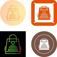 Gift Bag Icon Design vector