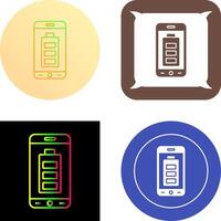 Mobile Battery Icon Design vector