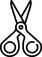 Scissors icon style illustration vector