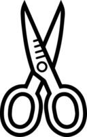 Scissors icon style illustration vector