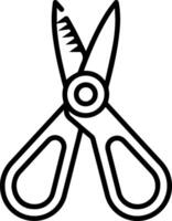 Scissors icon style illustration vector