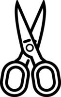 Scissors icon style illustration vector