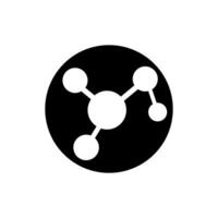 molécula icono . química ilustración signo. científico símbolo. químico cautiverio logo. vector