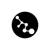 molécula icono . química ilustración signo. científico símbolo. químico cautiverio logo. vector