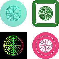 Radar Icon Design vector