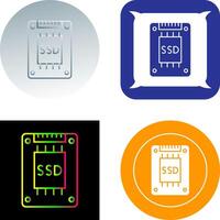 Ssd Icon Design vector