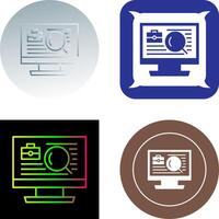 Job Search Icon Design vector