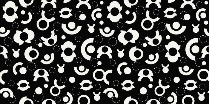 Abstract pattern. Geometric shapes, circles. Seamless background, texture. vector
