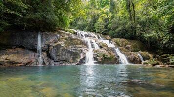 beautyfull waterfalls in Thailand photo