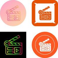 Clapper Board Icon Design vector