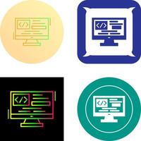 Coding Icon Design vector