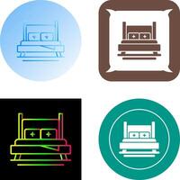 Bed Icon Design vector