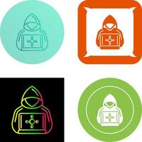 Hacker Icon Design vector