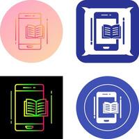 E Book Icon Design vector