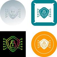 Cyber Security Icon Design vector