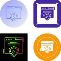 Web Security Icon Design vector
