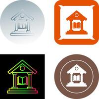 Library Icon Design vector