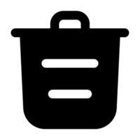 basura icono para web, aplicación, infografía, etc vector