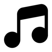 música Nota icono para web, aplicación, infografía, etc vector