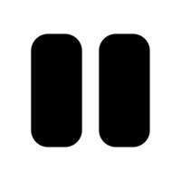 Pause icon for web, app, infographic, etc vector