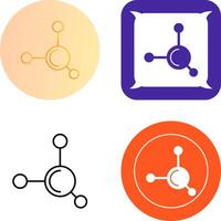 Molecule Icon Design vector