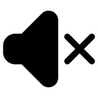 Mute icon for web, app, infographic, etc vector