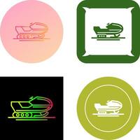 Snowmobile Icon Design vector