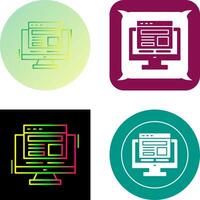 Adaptive Layout Icon Design vector