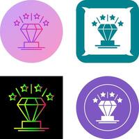 diseño de icono de diamante vector