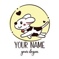 Pet Logo Design Template Flat Style vector