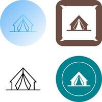 acampar icono diseño vector