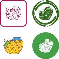 Strawberry Icon Design vector